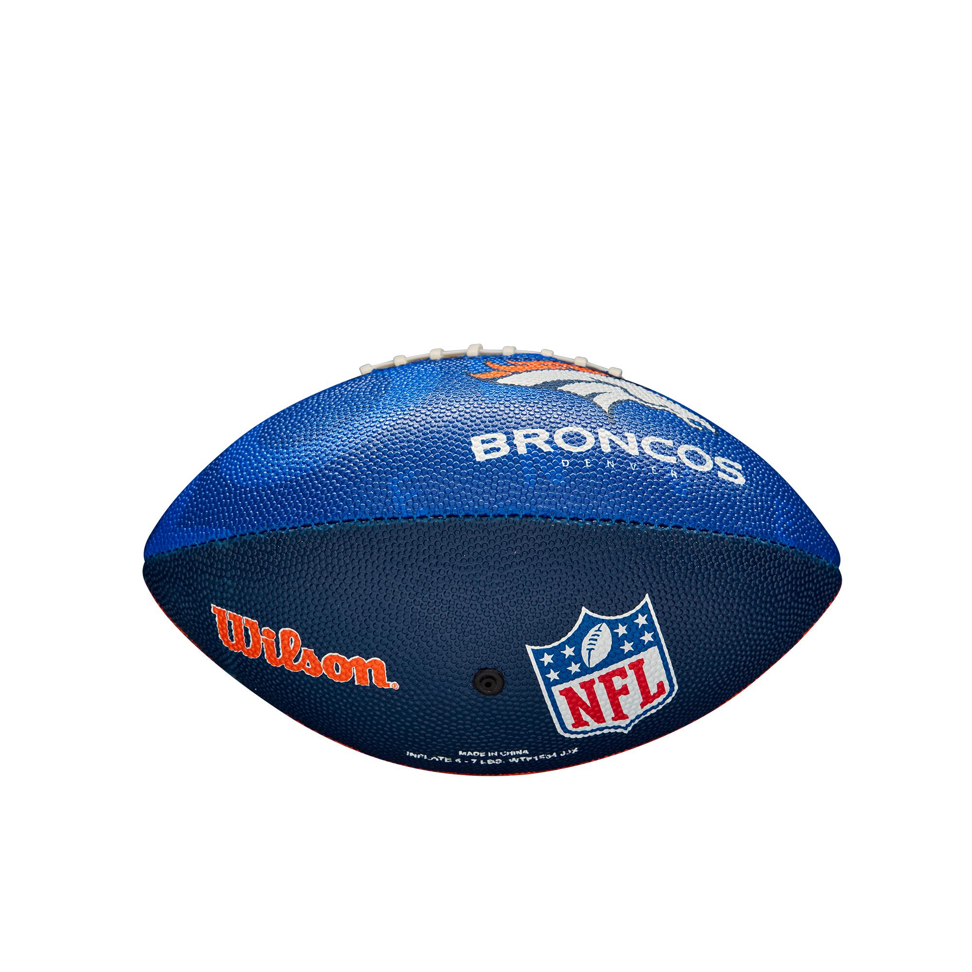Wilson F1534XB Club Junior Broncos avec logo de l'équipe NFL 4/4