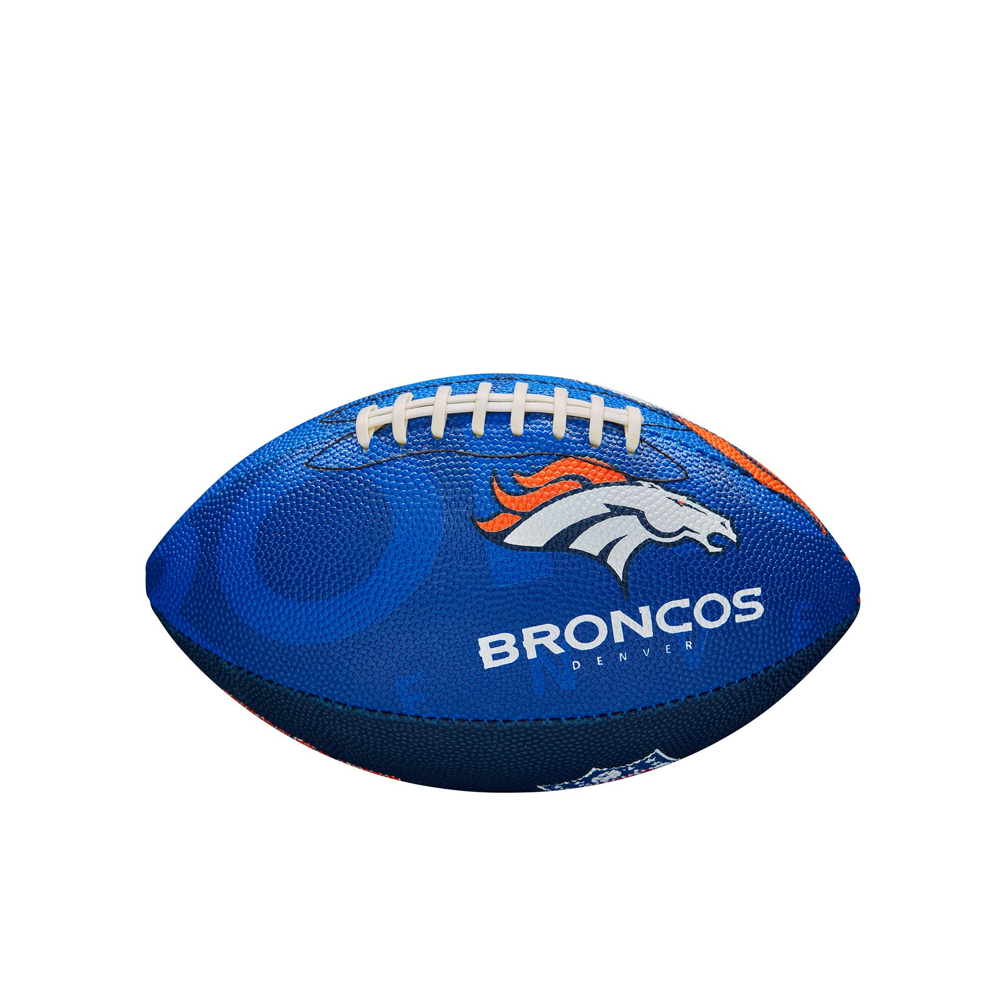 Wilson F1534XB Club Junior Broncos avec logo de l'équipe NFL 2/4