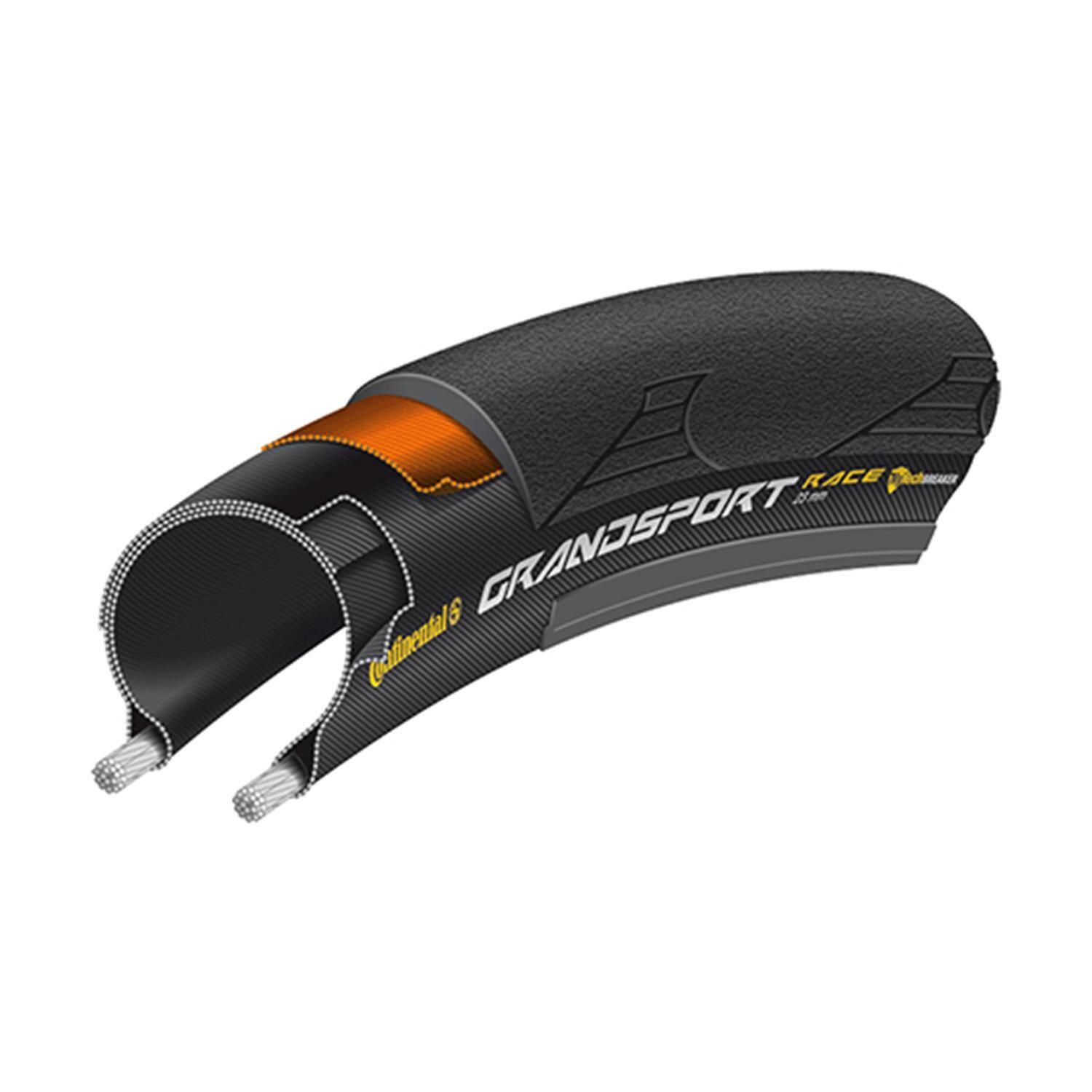 Grand Sport Race Tyre-Foldable PureGrip Compound Road Black/Black 700 X 25C 1/4