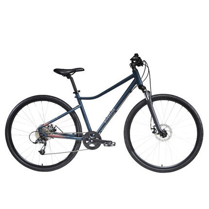 Seconde vie VÉLO TOUT CHEMIN RIVERSIDE 500 BLEU NUIT