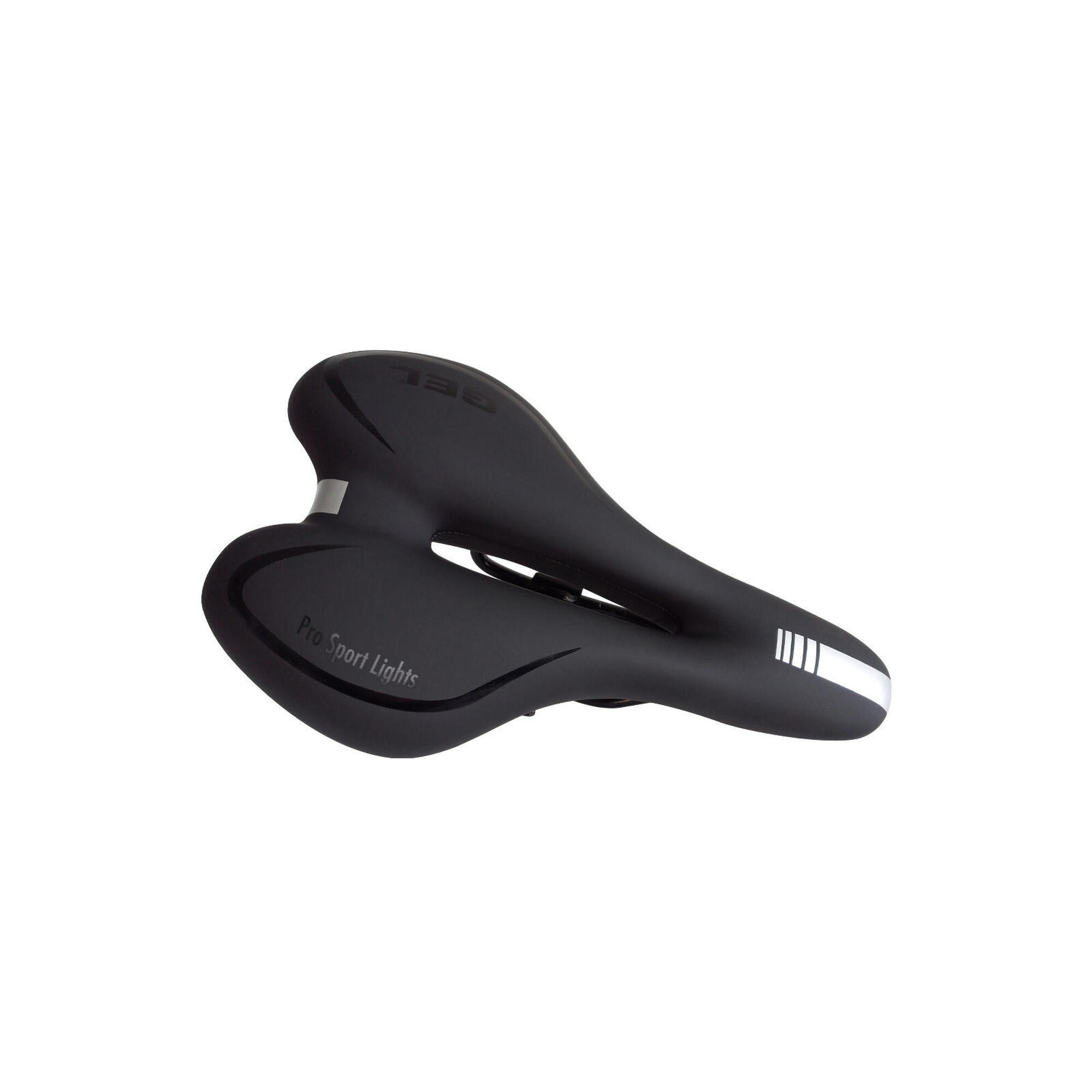 PRO SPORT LIGHTS Cyklistické sedlo gelové pohodlné