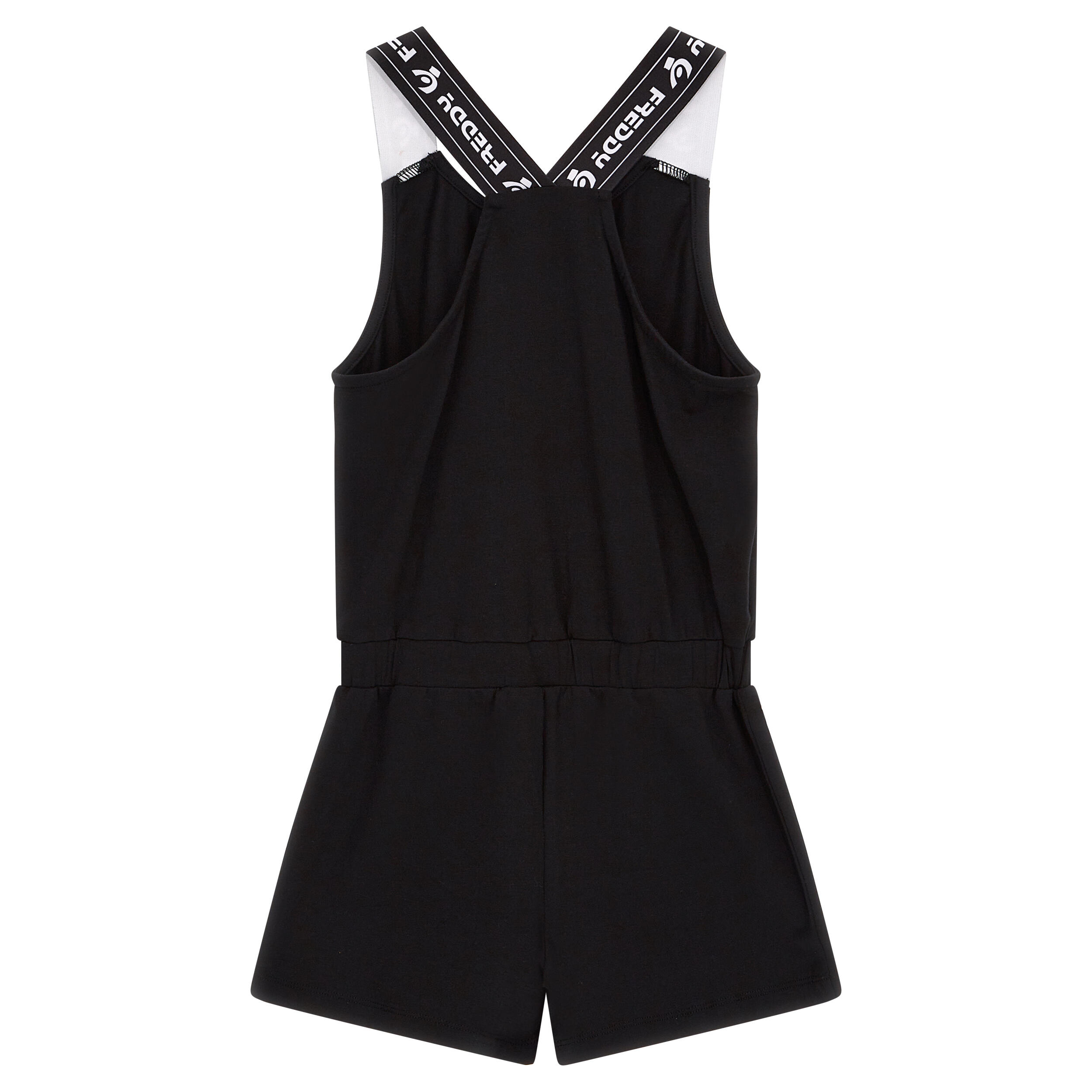 Jumpsuit estiva con spalline logate 2/2