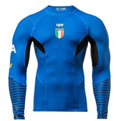 Camiseta Rashguard de Compresión anti-UV para piragüismo, kayak y SUP - Azul ITA