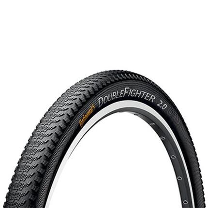 Pneu vtt 27.5 x 2.00 Continental double fighter noir tr (50-584) (650b)