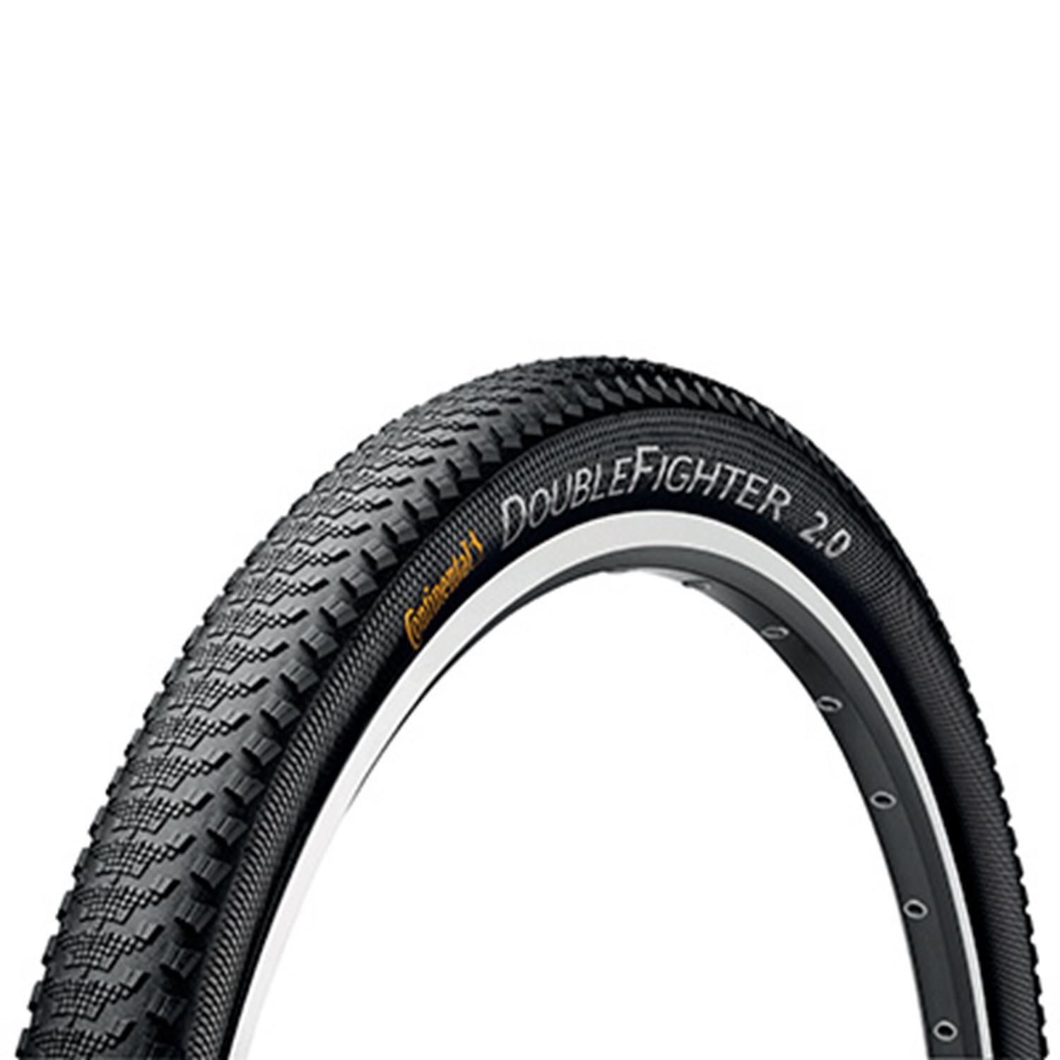 CONTINENTAL DoubleFighter III Tyre-Wire Bead MTB Black/Black 26X1.90"