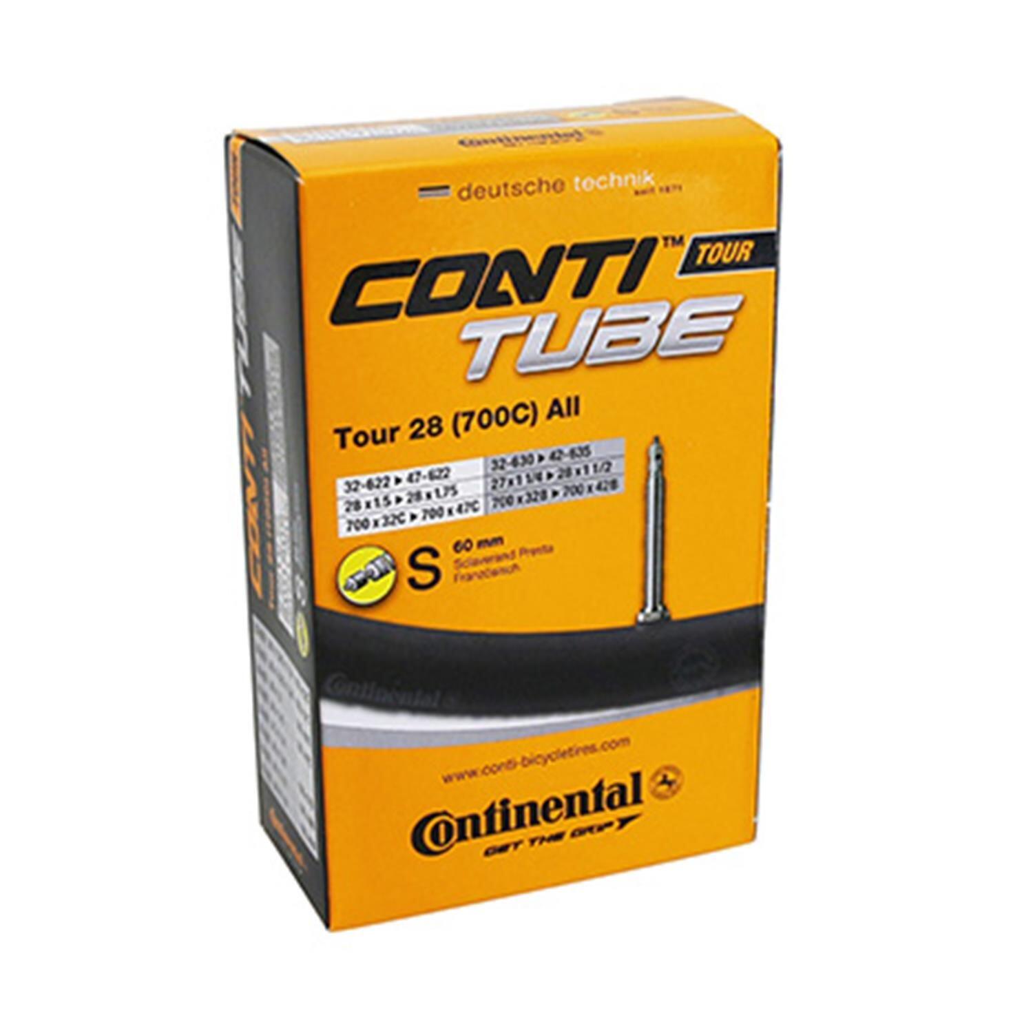 CONTINENTAL Tour Tube - Presta 60mm Valve Urban Black 700X32-47C