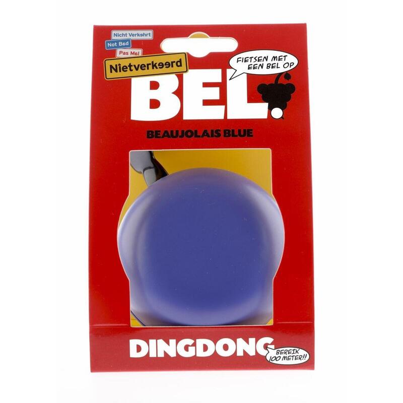 BICYLY Bell ding dong beaujolais bleu 80 mm - Matt Blue