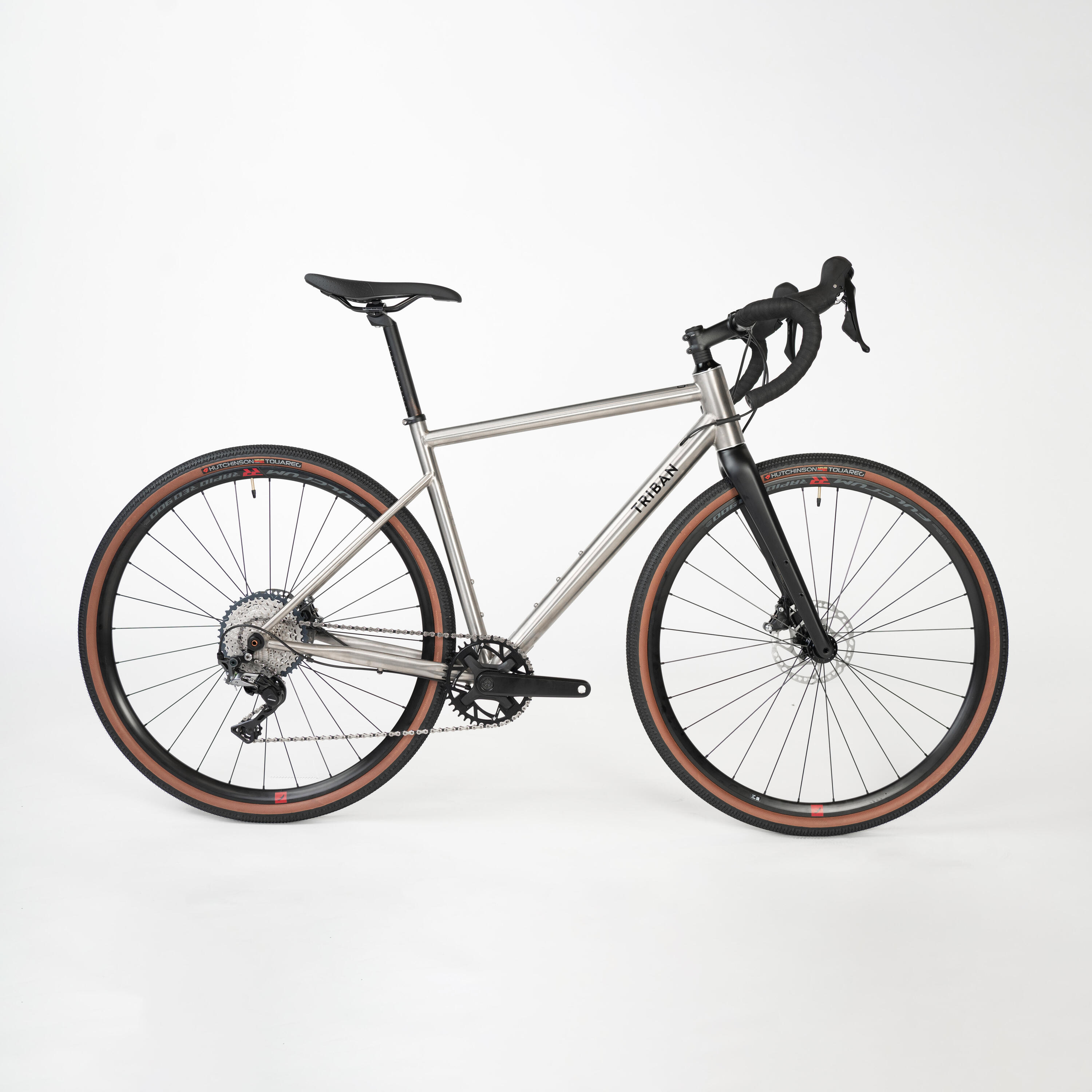 TRIBAN Tweedehands - Gravelbike voor heren GRVL 900 titanium frame - ZEER GOED