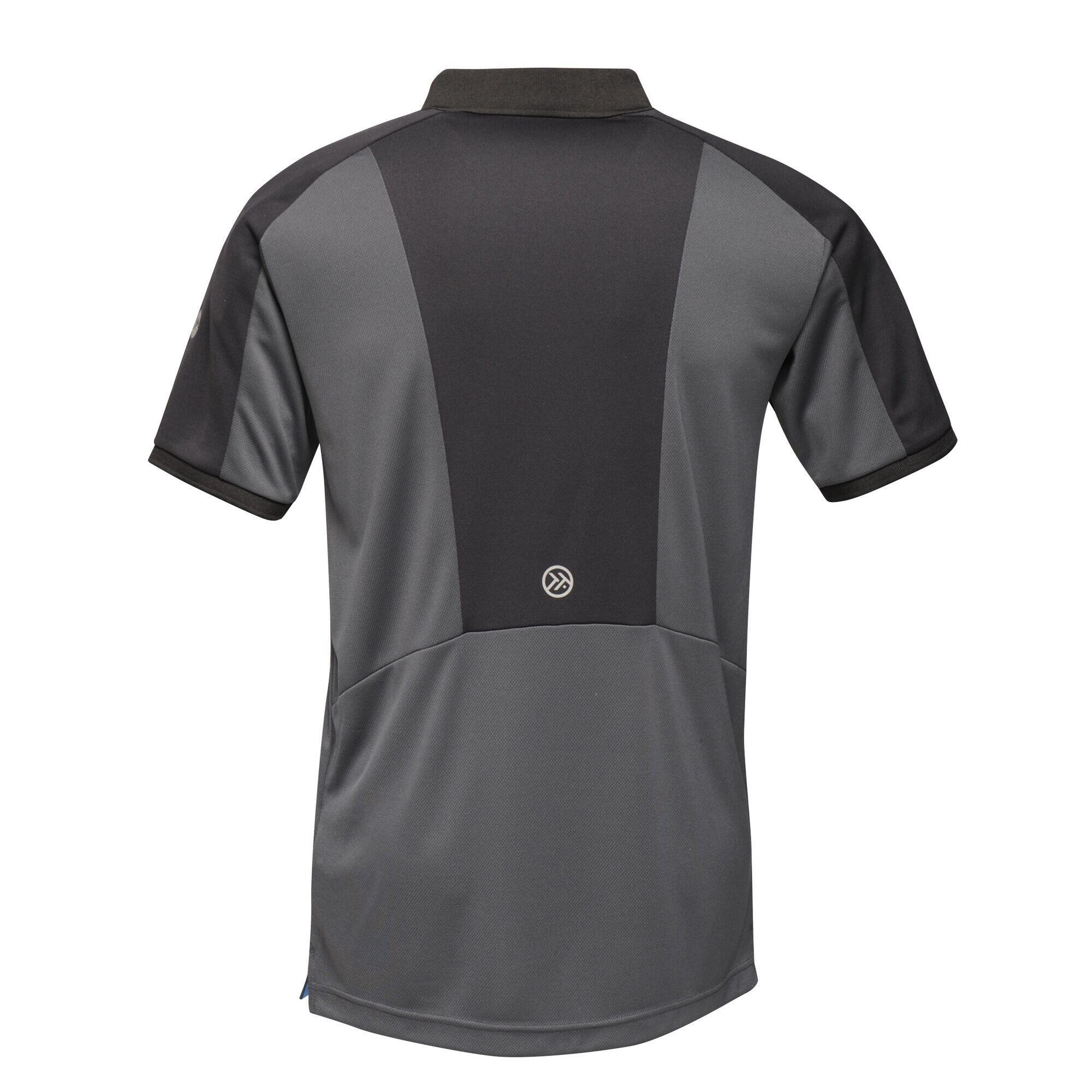 Mens Offensive Wicking Polo Shirt (Seal Grey) 2/5