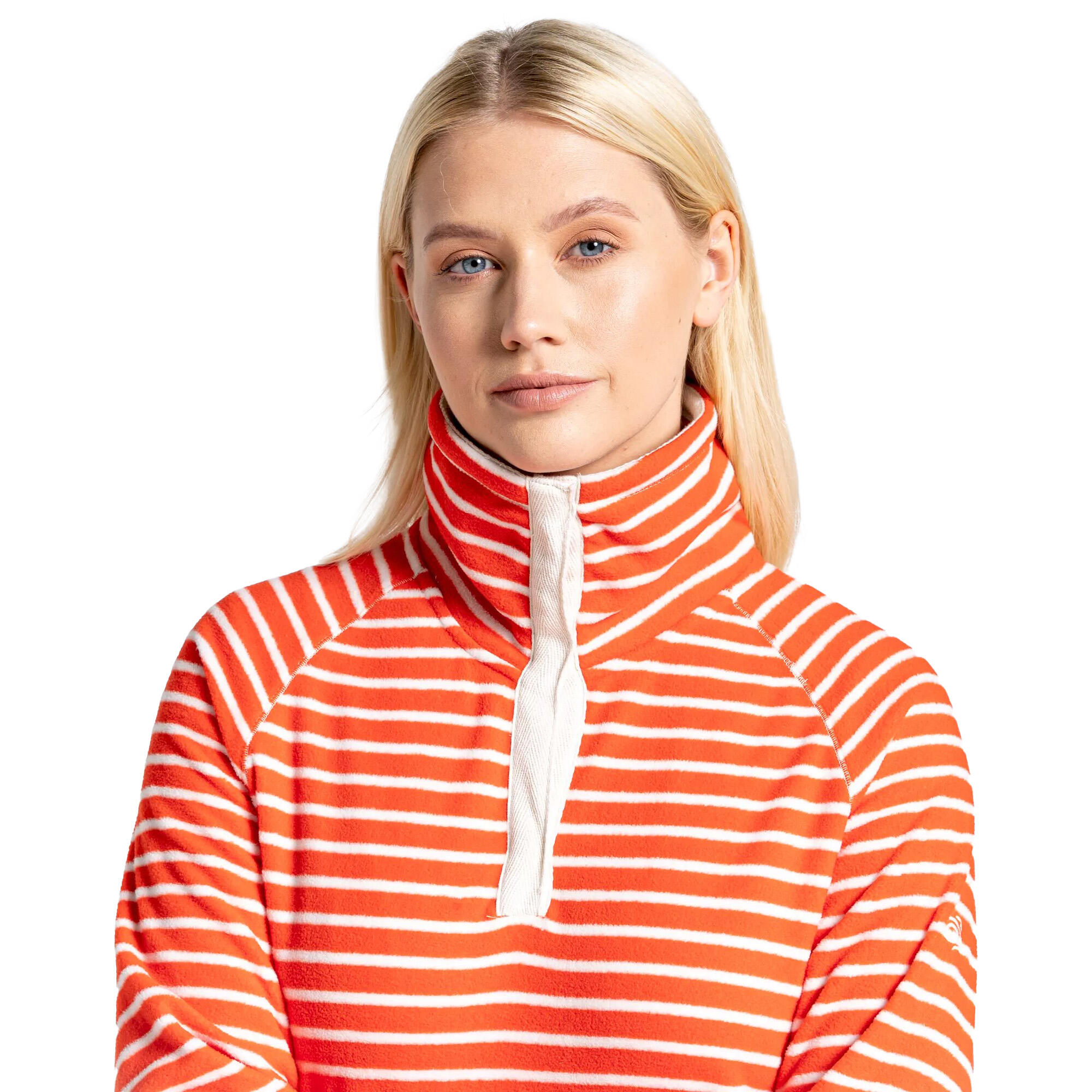 Womens/Ladies Ella Fleece Top (Blood Orange) 3/5