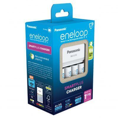 Incarcator Eneloop Smart & Quick include 4 x AA 2000mA K-KJ55MCD40E