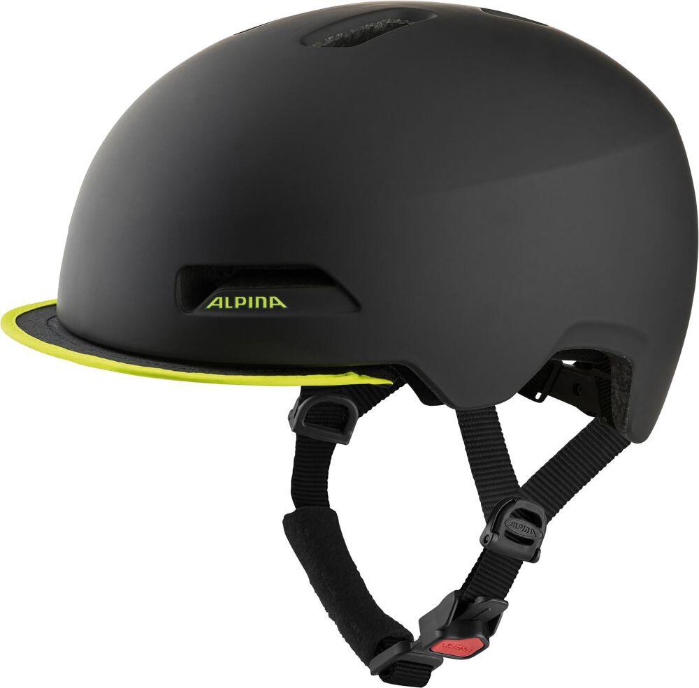 City-Helm Brooklyn schwarz/neongelb matt 2/3