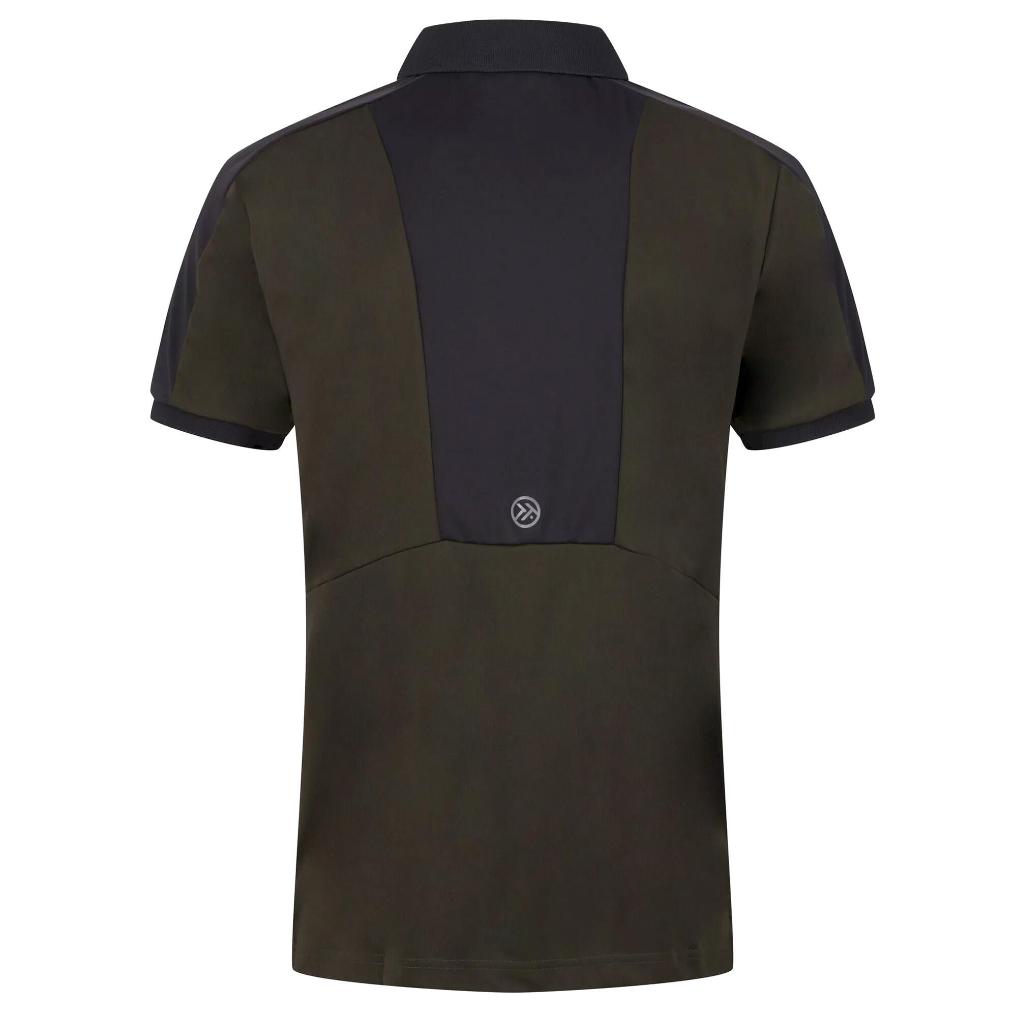 Mens Offensive Wicking Polo Shirt (Dark Khaki) 2/5