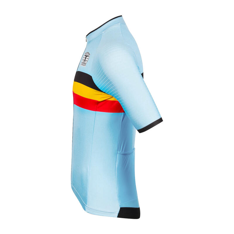 Maillot Cycliste pour Hommes - Bleu - Officiel Equipe Belgique (2023)