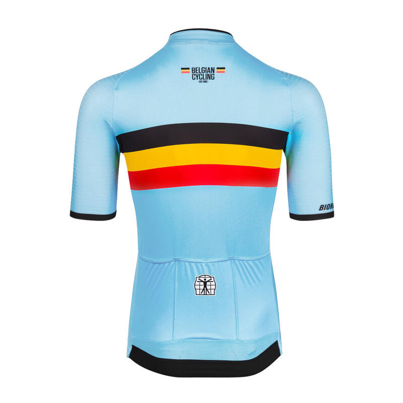 Maillot Ciclismo Hombre - Azul - Equipo oficial de Bélgica (2023)