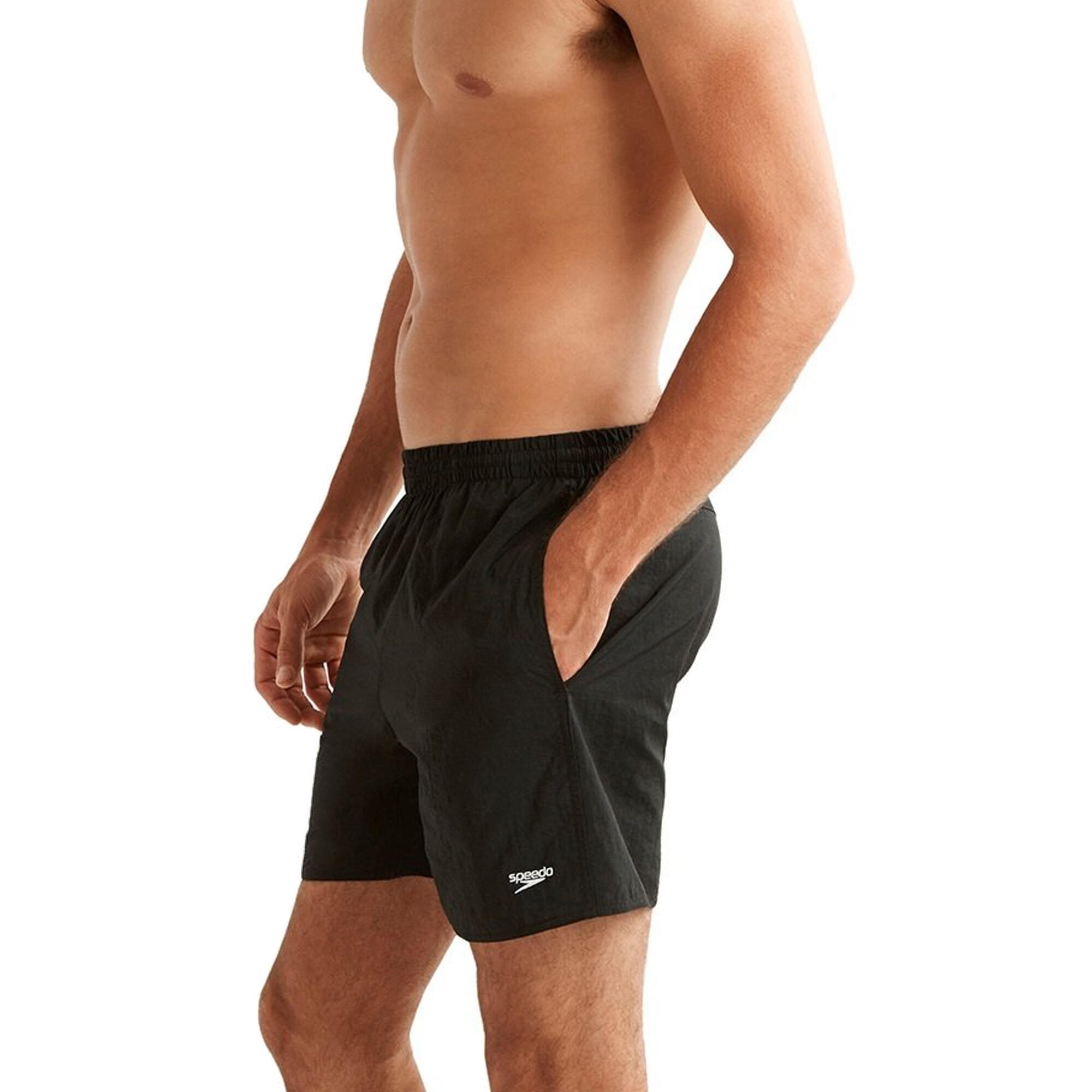 Mens Essential 16 Swim Shorts (Black) 4/4