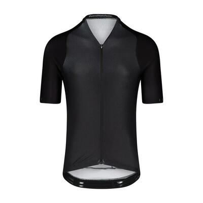 Wielershirt uv-beschermend korte mouw heren - icon coldblack black