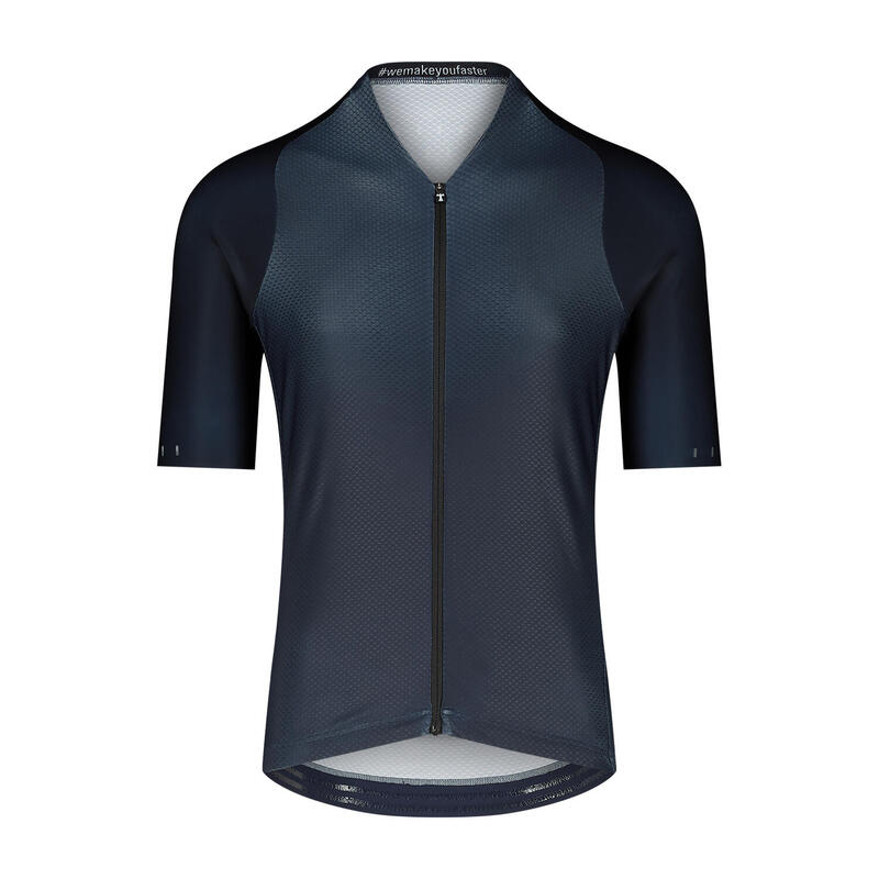 Maillot Ciclismo Hombre Manga Corta - Azul - Icon Coldblack