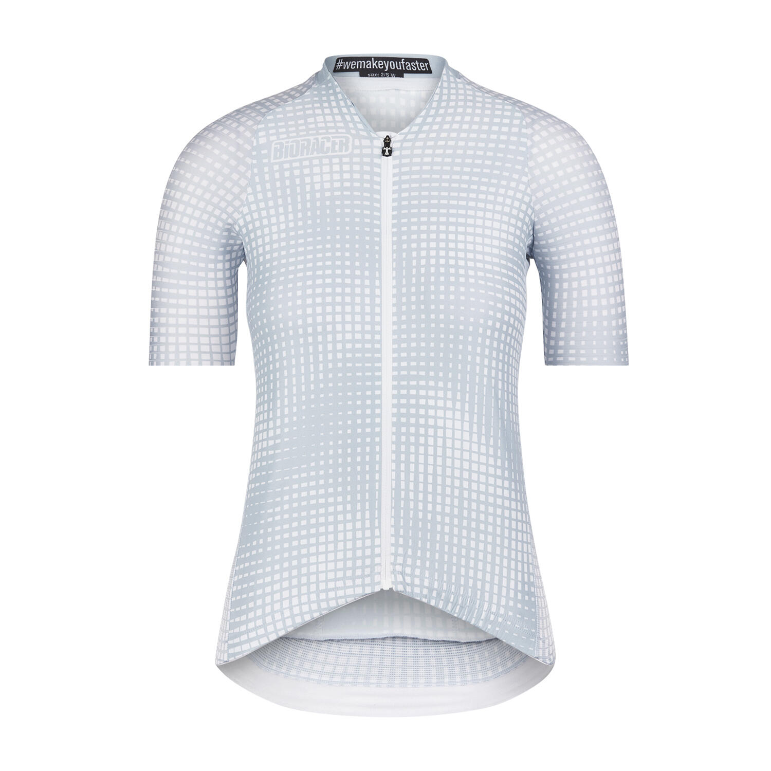 BIORACER Fietsshirt Dames - Grijs - Icon Optic Art
