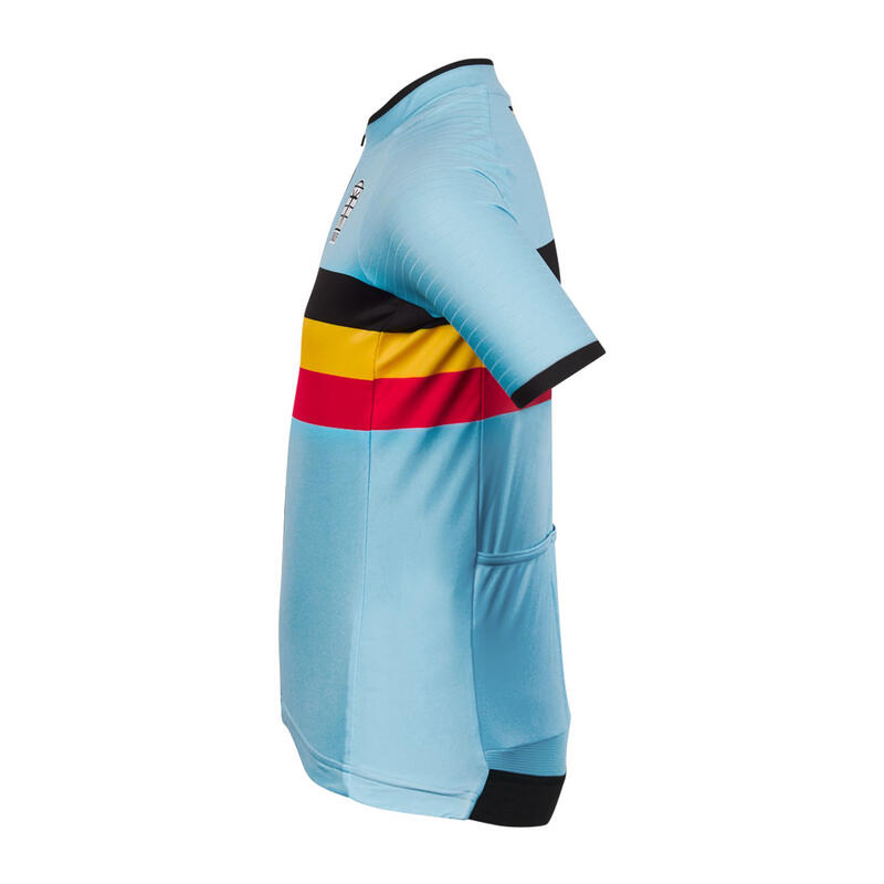 Fietsshirt Kinderen - Blauw - Officieel Team België (2023)