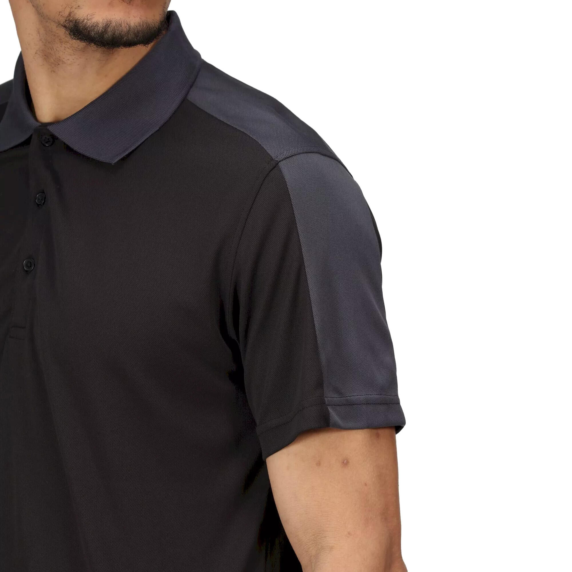 Polo De Sport CONTRAST Homme (Noir / Gris) 3/5