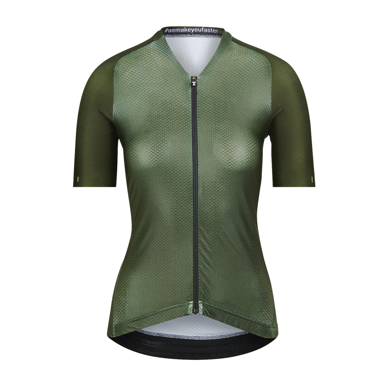 BIORACER Fietsshirt Dames - Groen - Icon Coldblack