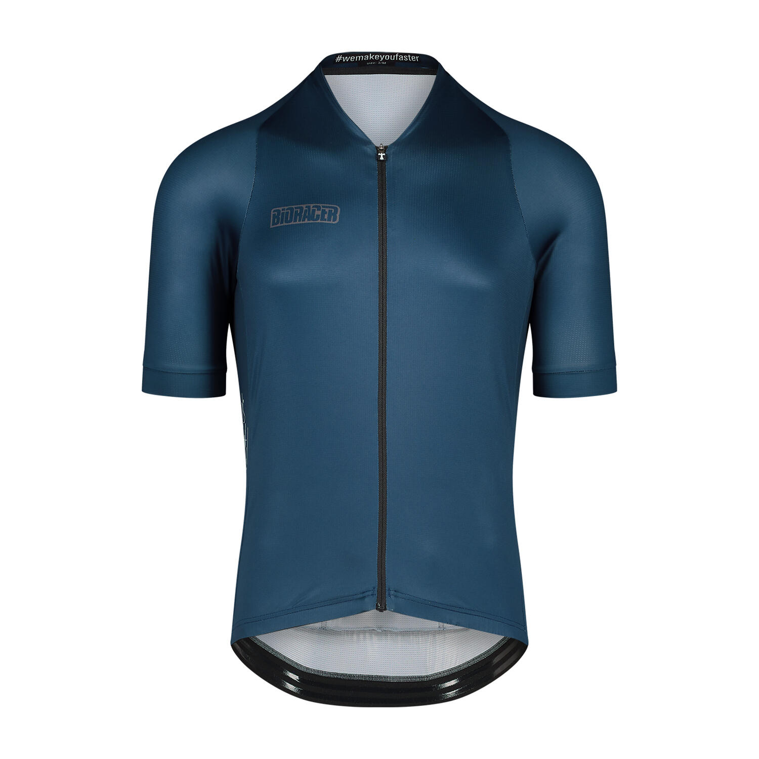 Bioracer - Maillot Cyclisme Manches Courtes Homme - Icon Metalix Petrol - Maillot Manches Courtes - Bleu - Petit - Decathlon