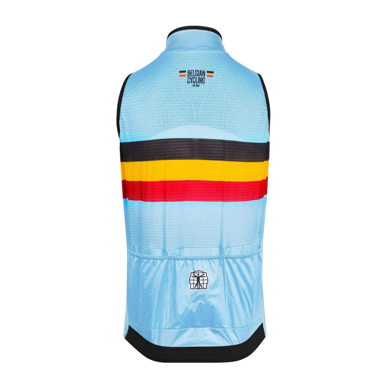 Ärmelloses Radtrikot – Blau - Official Team Belgium (2023) 3/4