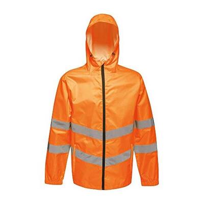 Hivis packaway reflecterende jas voor volwassenen (oranje)