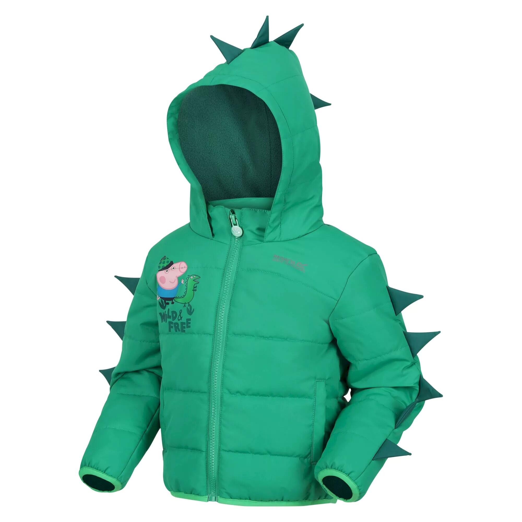 Childrens/Kids Wild & Free Peppa Pig Padded Jacket (Jellybean Green) 4/5