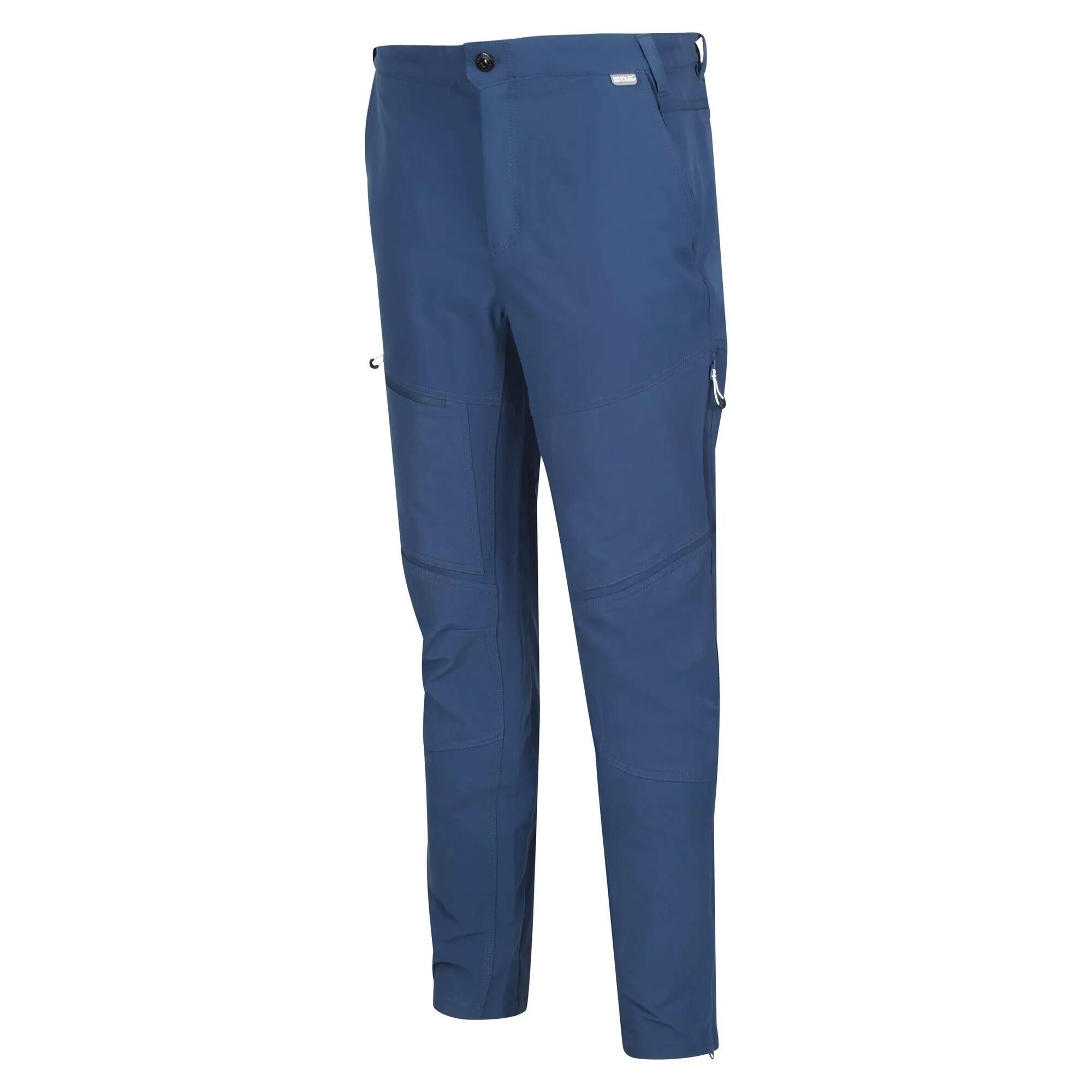 Mens Questra IV Hiking Trousers (Admiral Blue) 4/5
