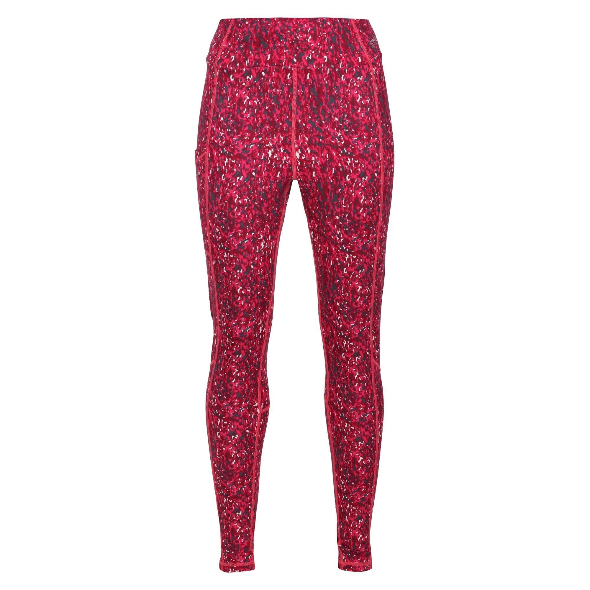 REGATTA Womens/Ladies Holeen II Abstract Leggings (Berry Pink)