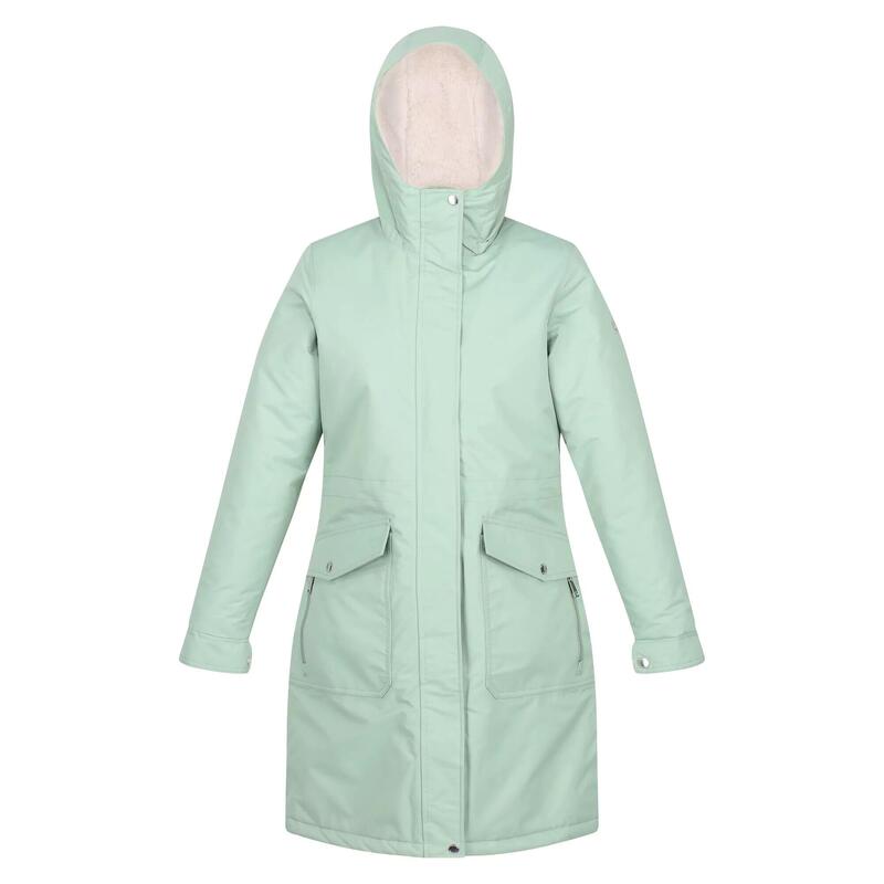 Parka Impermeable para mujer en verde oscuro