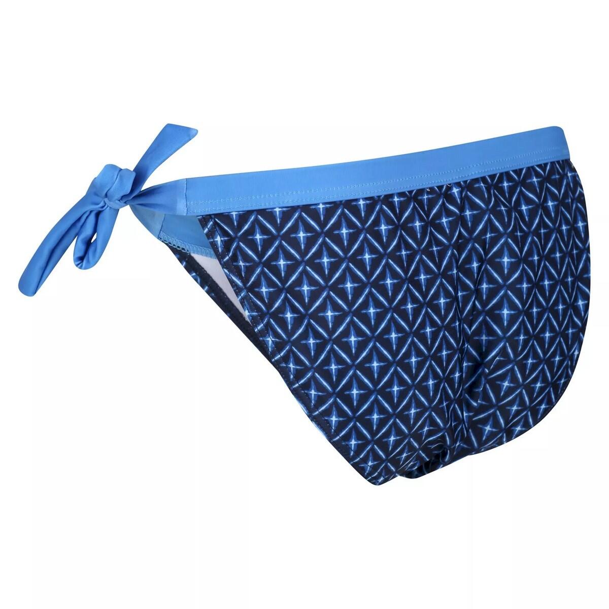Womens/Ladies Flavia Tile Bikini Bottoms (Navy) 4/5