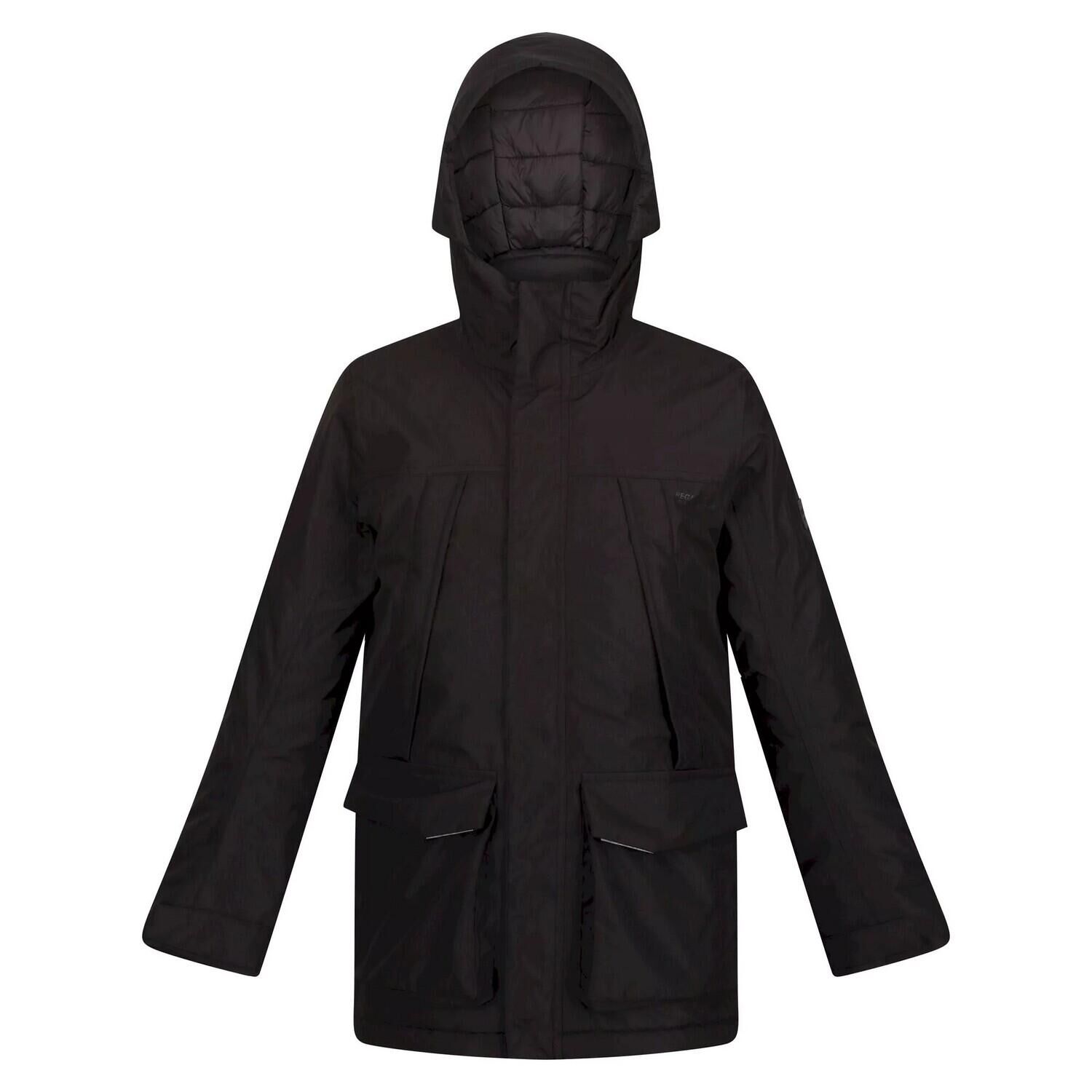 REGATTA Childrens/Kids Paddrick Waterproof Parka (Black)