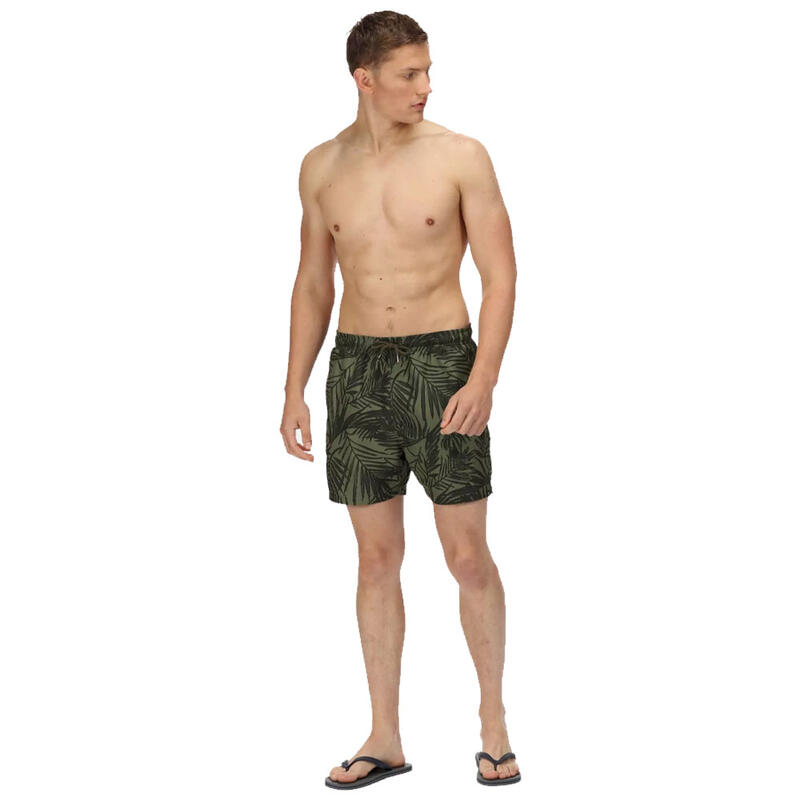 Bermudas Loras Estampado de Hojas para Hombre Capuleto