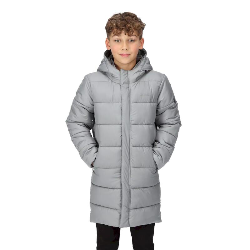 Bodie geïsoleerde gewatteerde jas voor kinderen/kinderen (Stormgrijs)