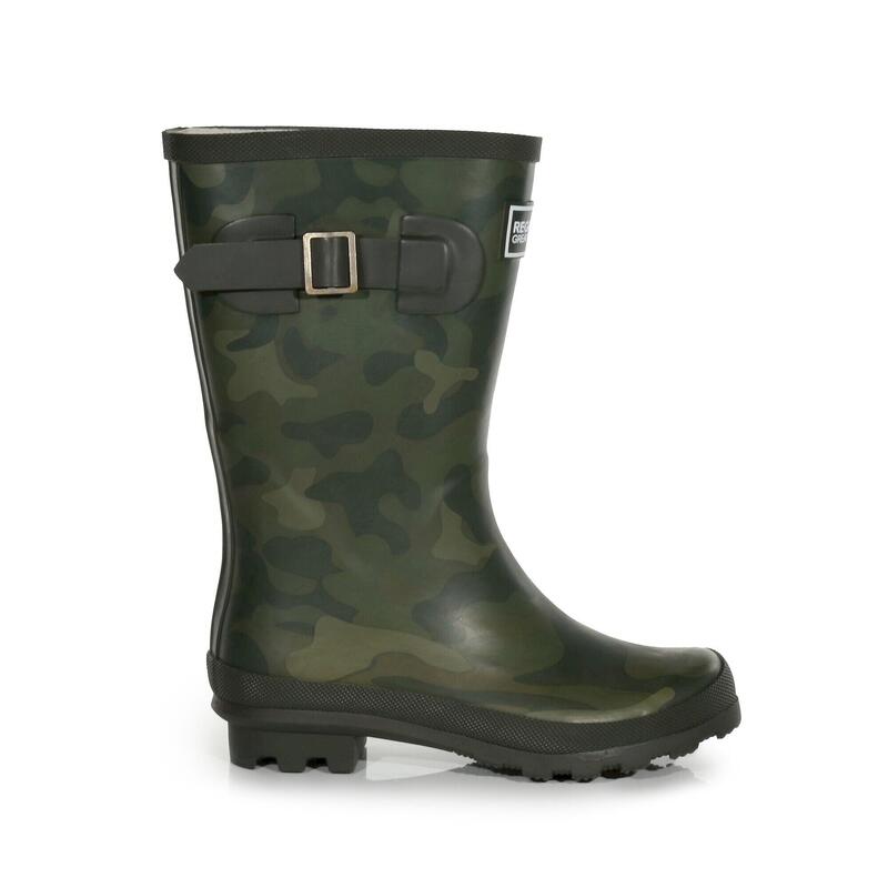 Kinderen/Kinderen Fairweather Camo Wellington Laarzen (Donkere Khaki)