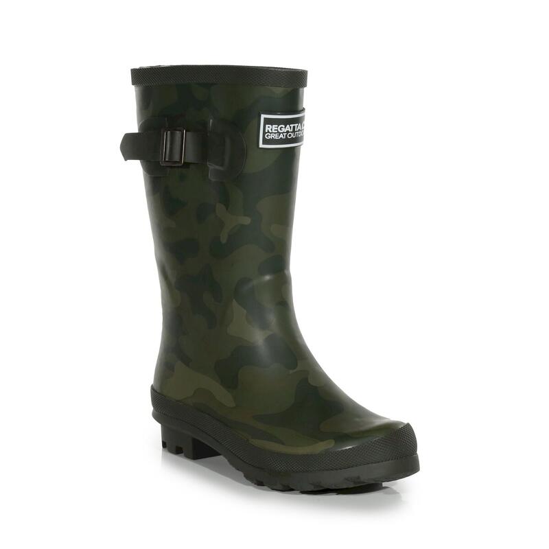 Botas de Agua Fairweather , Hebilla ajustable Diseño Camuflajes para Niños/Niñas