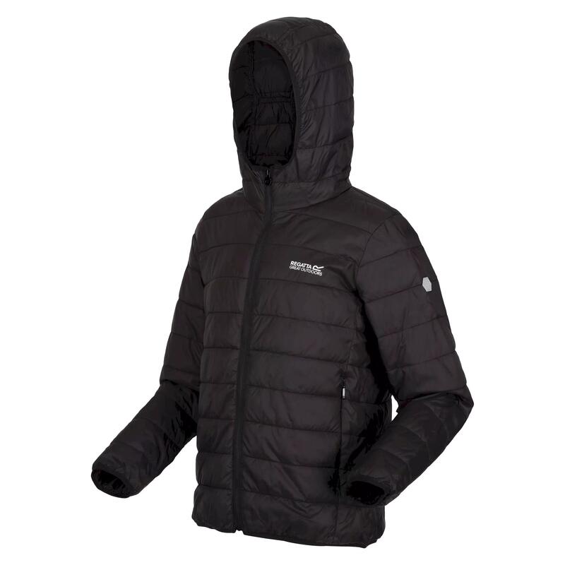 Childrens/Kids Hillpack Hooded Jacket (Zwart)