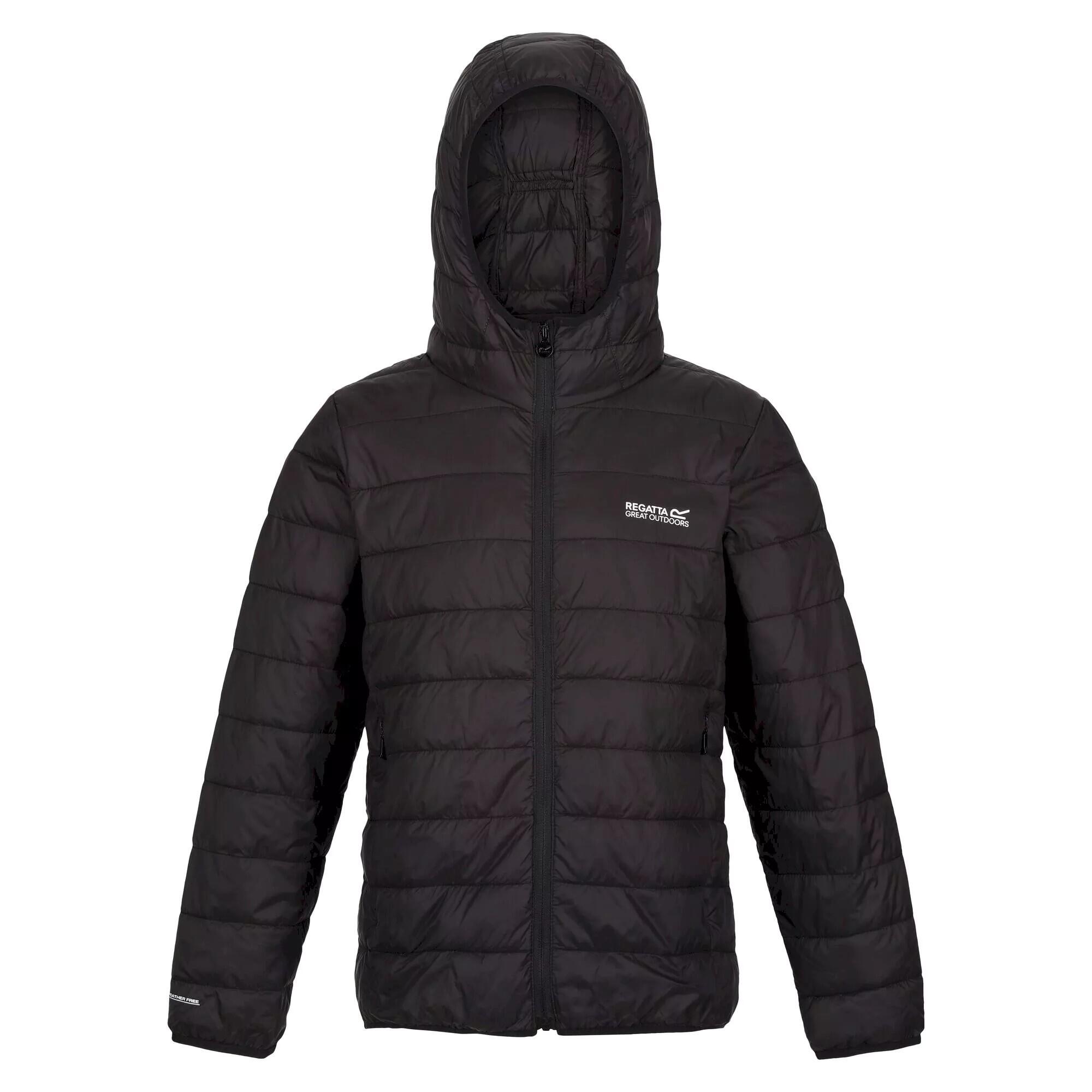 REGATTA Childrens/Kids Hillpack Hooded Jacket (Black)