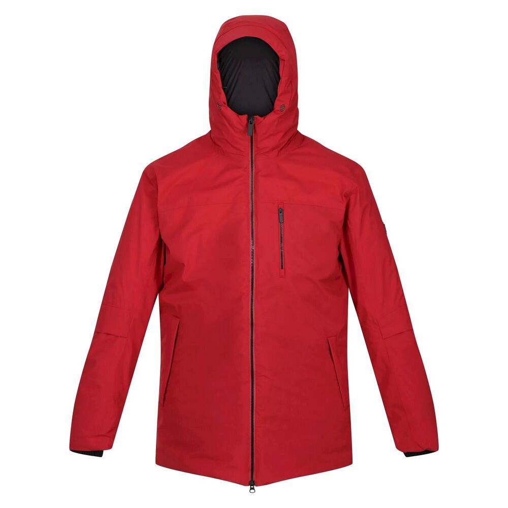 YEWBANK Men's parka (Dark red)