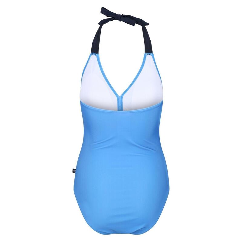 "Flavia" Badeanzug für Damen Sonic-Blau/Marineblau