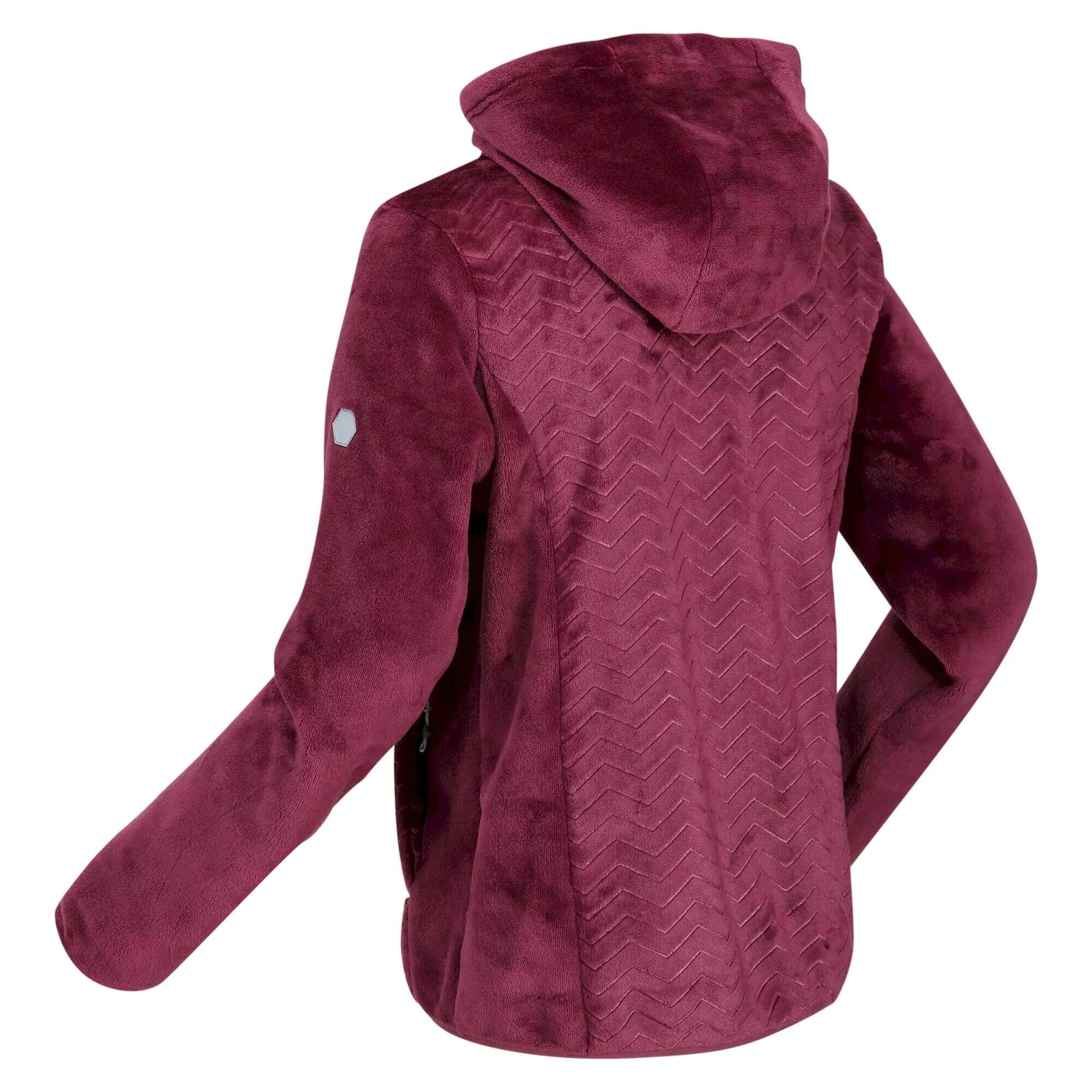 Womens/Ladies Julissa II Fluffy Full Zip Fleece Jacket (Amaranth Haze) 4/5