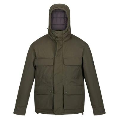 Heren raylan waterdichte jas (donkere khaki)
