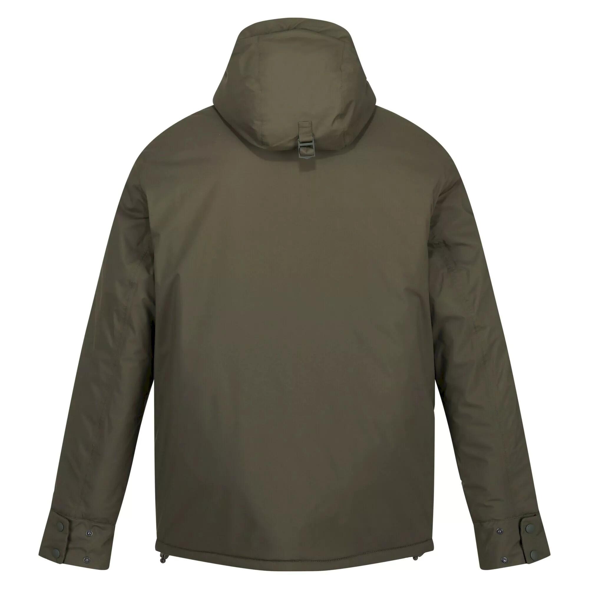 Mens Raylan Waterproof Jacket (Dark Khaki) 2/5