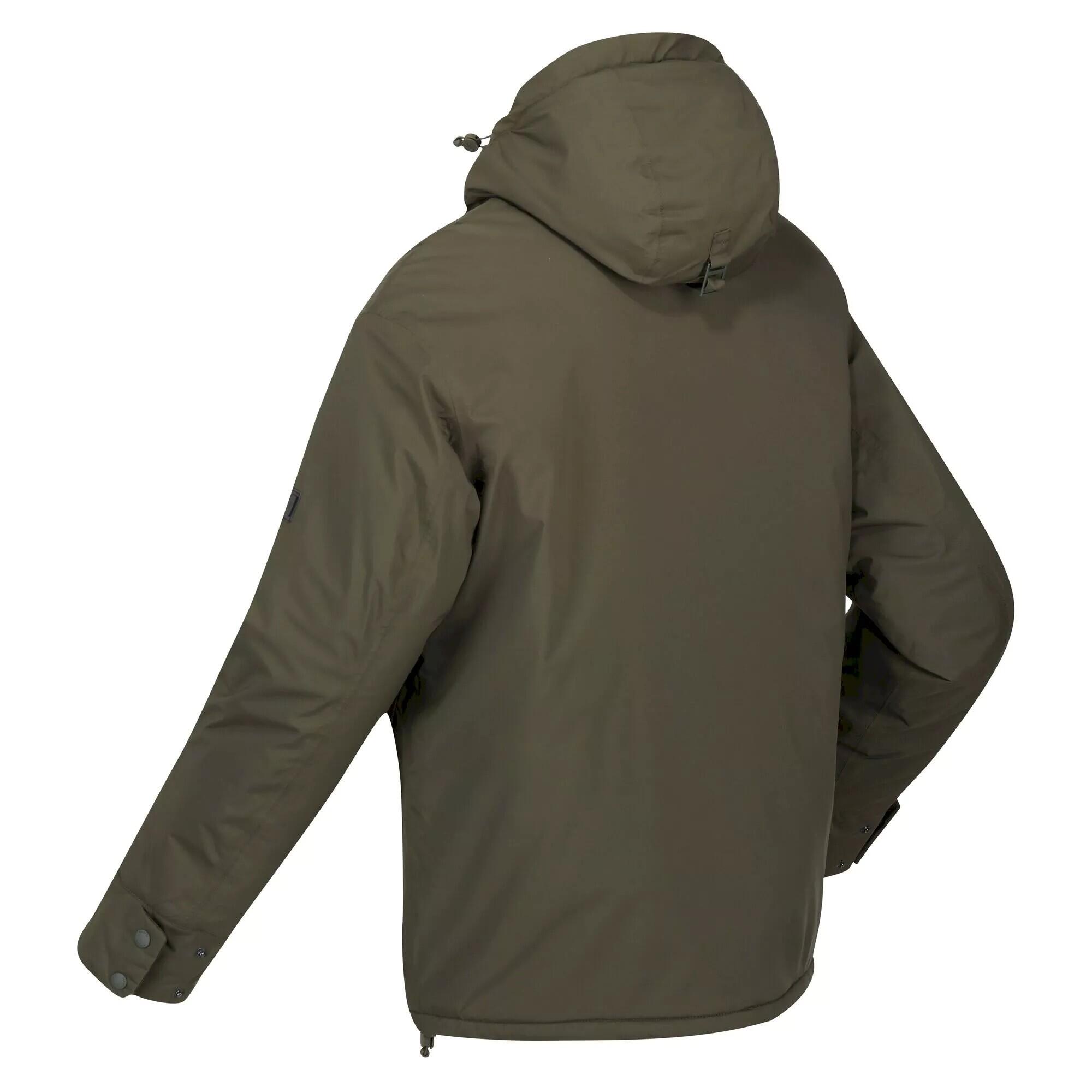 Mens Raylan Waterproof Jacket (Dark Khaki) 4/5