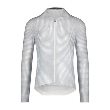 Maillot Cycliste à Manches Longues pour Hommes - Gris - Optic Art