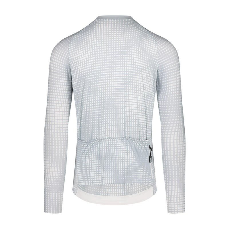 Maglia Ciclismo Manica Lunga Uomo - Grigio - Optic Art