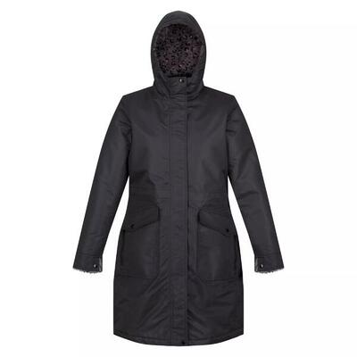 Dames romine waterdichte parka (zwart)